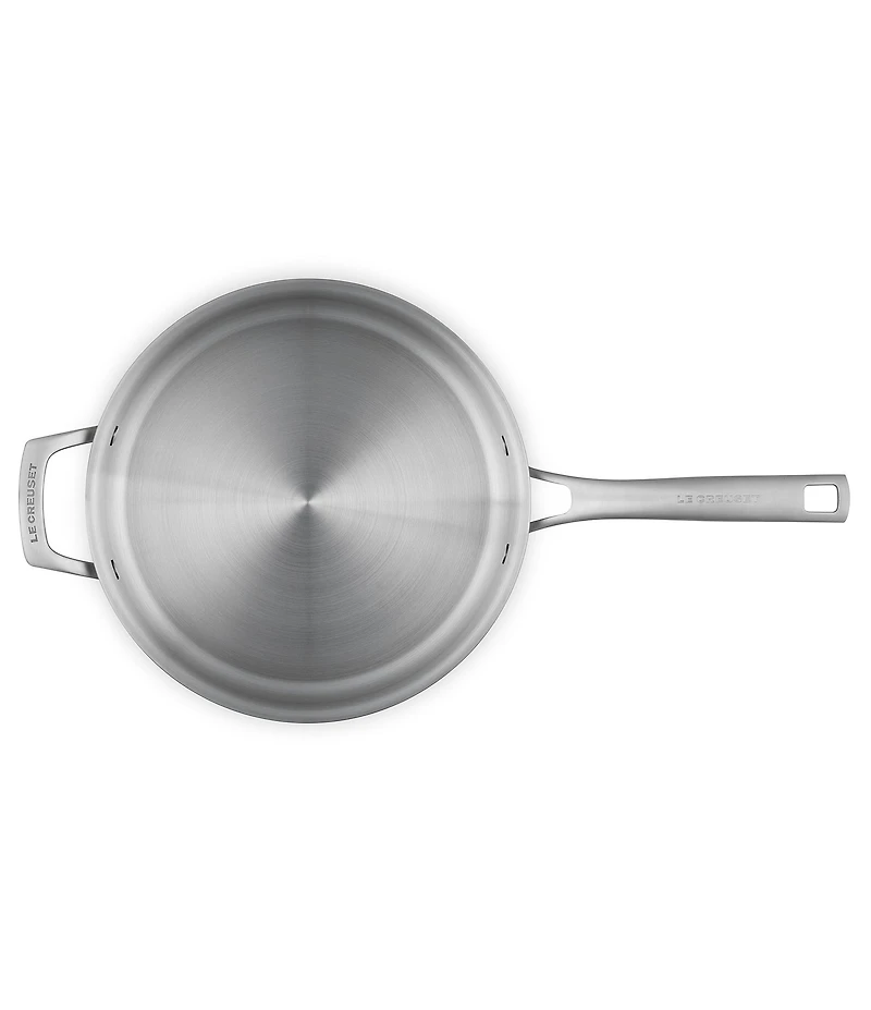 Le Creuset Essential Stainless Steel Saute Pan, 4.6 qt.