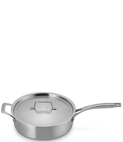 Le Creuset Essential Stainless Steel Saute Pan, 4.6 qt.