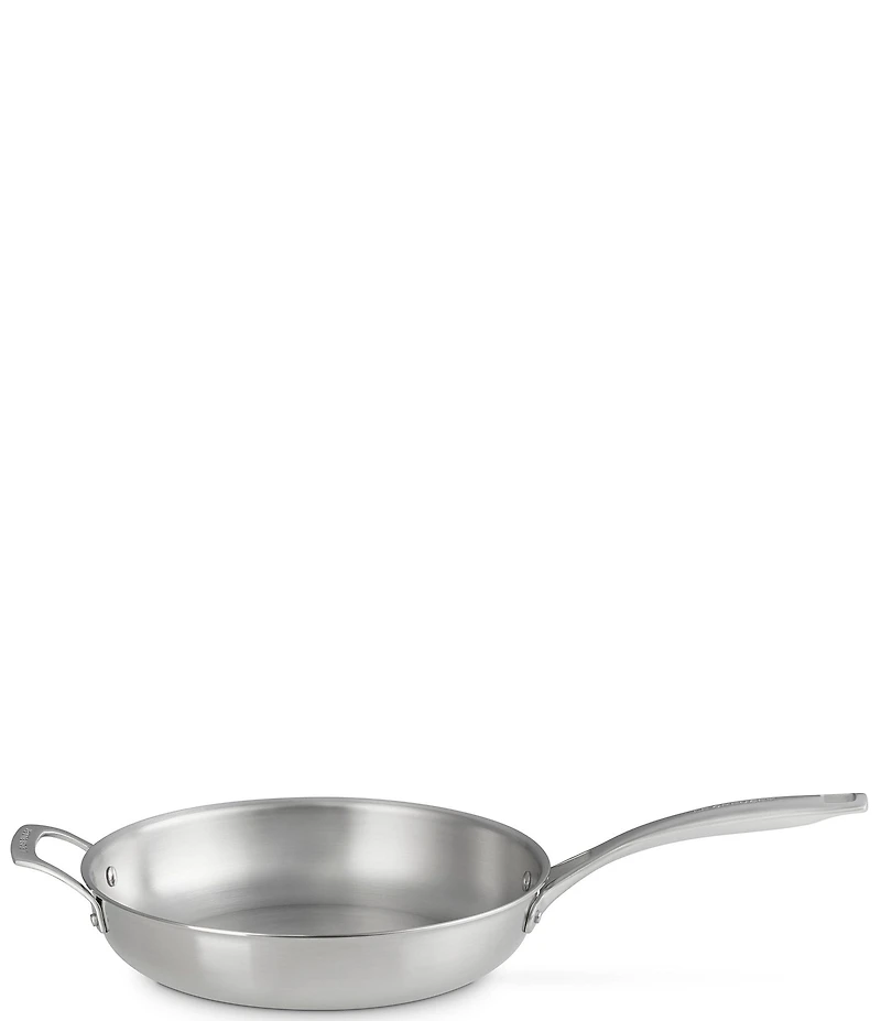 Le Creuset Essential Stainless Steel Shallow Round Frying Pan with Handle - 11 In