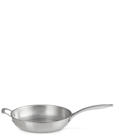 Le Creuset Essential Stainless Steel Shallow Round Frying Pan with Handle - 11 In