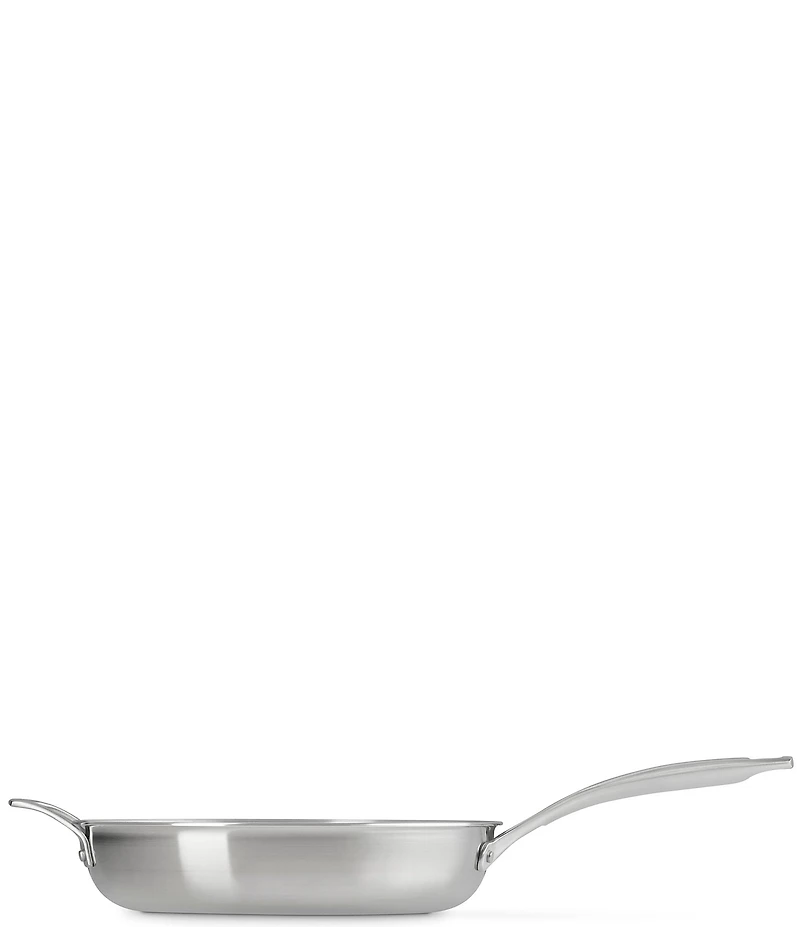 Le Creuset Essential Stainless Steel Shallow Round Frying Pan with Handle - 11 In