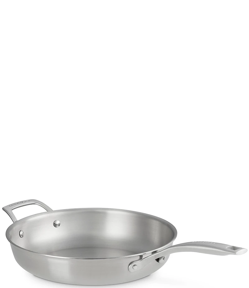 Le Creuset Essential Stainless Steel Shallow Round Frying Pan with Handle - 11 In