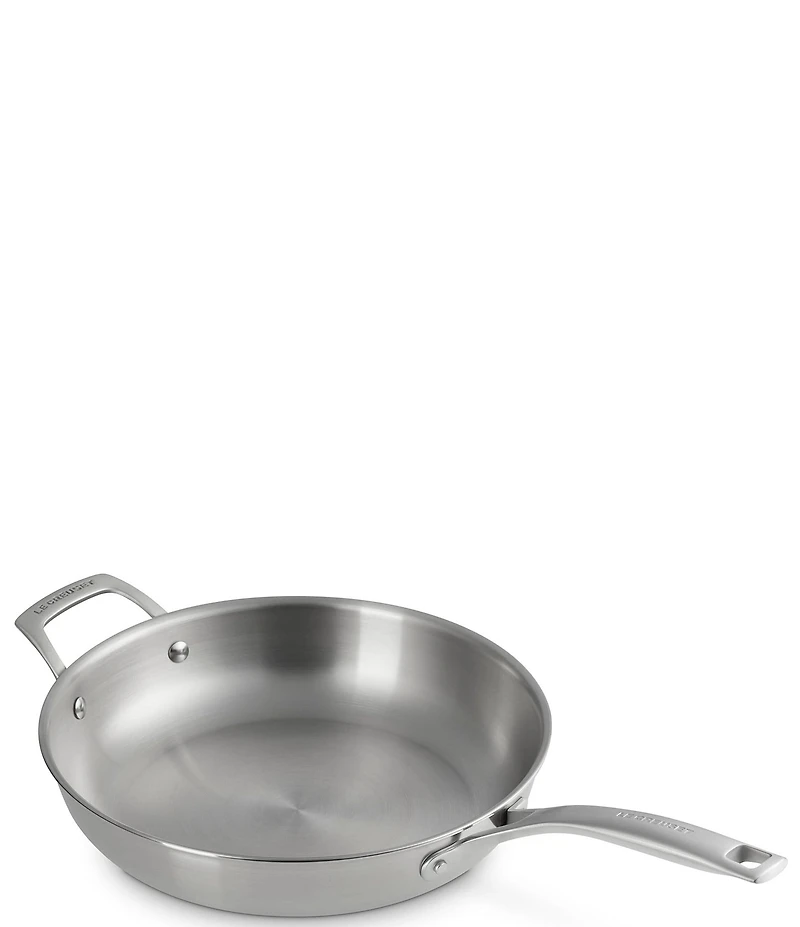 Le Creuset Essential Stainless Steel Shallow Round Frying Pan with Handle - 11 In