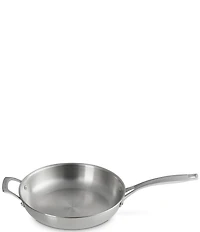 Le Creuset Essential Stainless Steel Shallow Round Frying Pan with Handle - 11 In