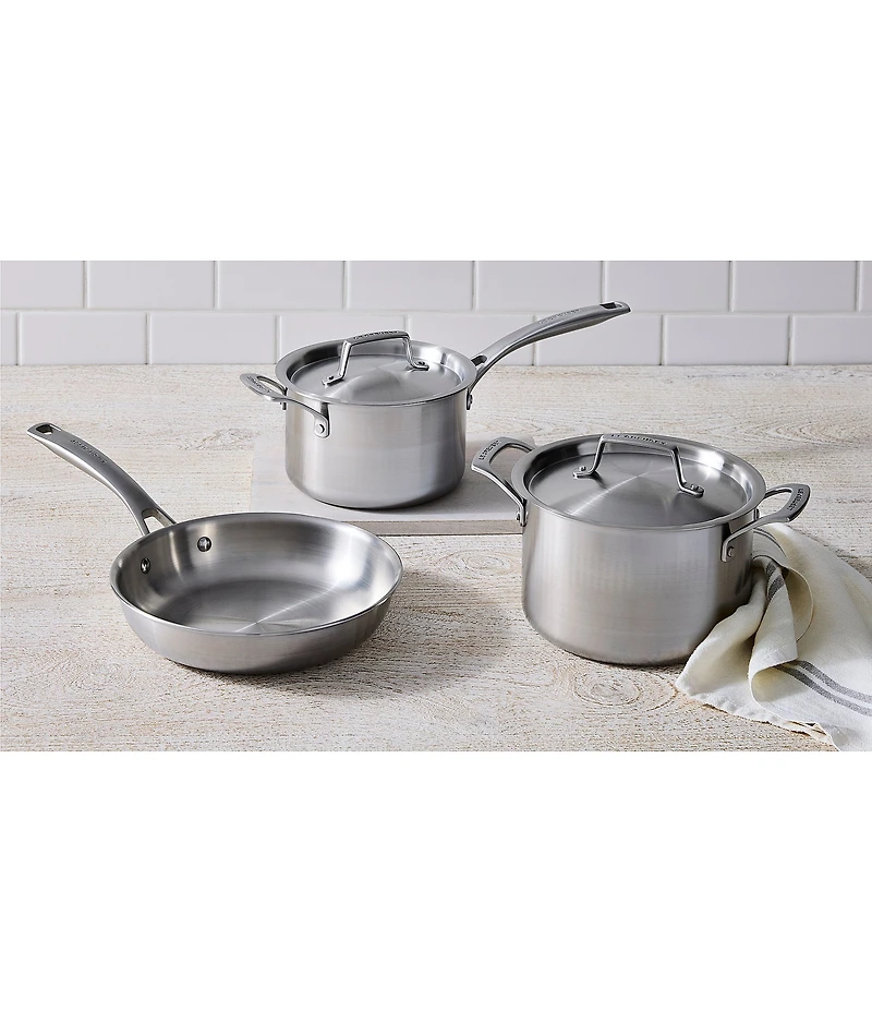 Le Creuset Essentials Stainless Steel 5-Piece Cookware Set