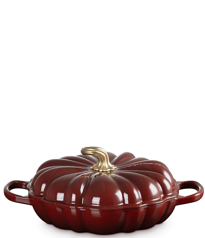 Le Creuset Festive Fall Collection 2.75-qt Signature Enameled Cast Iron Pumpkin Braiser