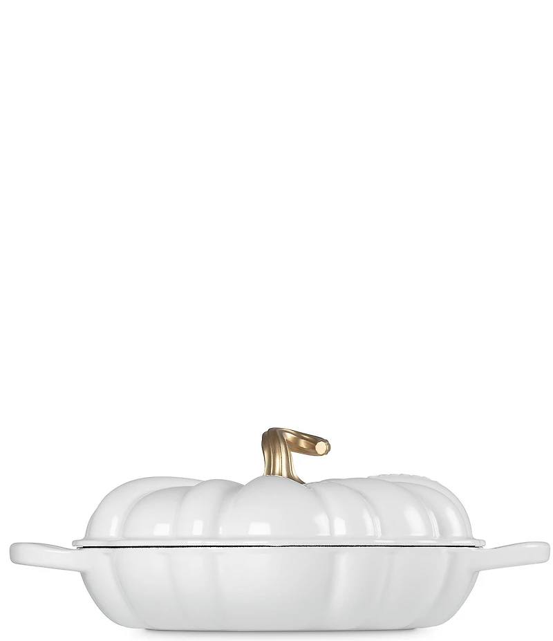 Le Creuset Festive Fall Collection 2.75-qt Signature Enameled Cast Iron Pumpkin Braiser