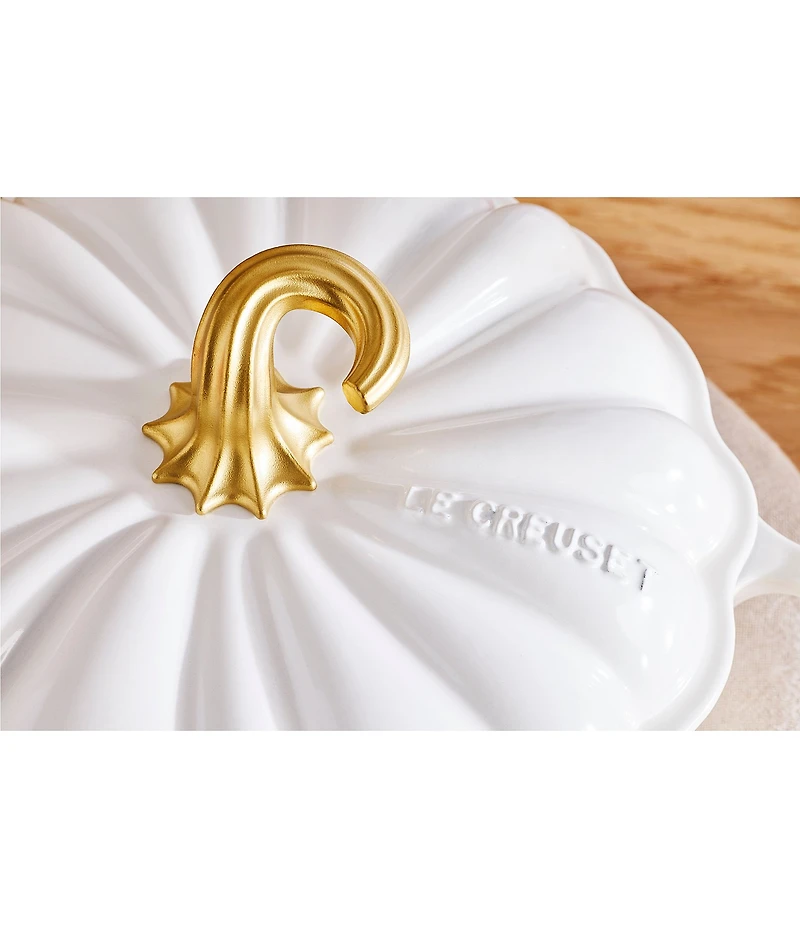 Le Creuset Festive Fall Collection 2.75-qt Signature Enameled Cast Iron Pumpkin Braiser