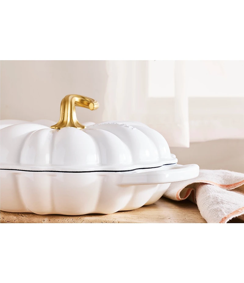 Le Creuset Festive Fall Collection 2.75-qt Signature Enameled Cast Iron Pumpkin Braiser
