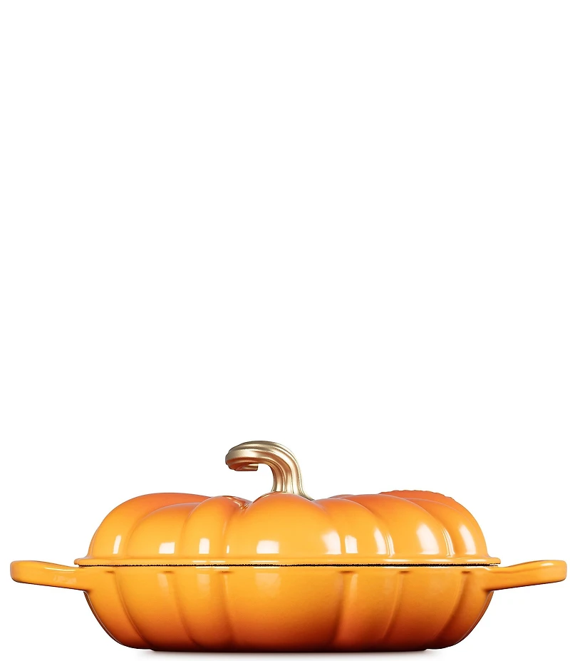 Le Creuset Festive Fall Collection 2.75-qt Signature Enameled Cast Iron Pumpkin Braiser
