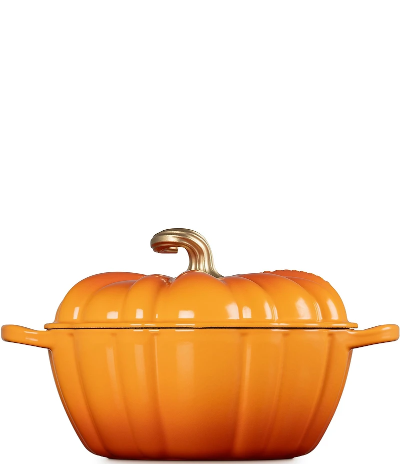 Le Creuset Festive Fall Collection 4-qt. Signature Enameled Cast Iron Pumpkin Cocotte