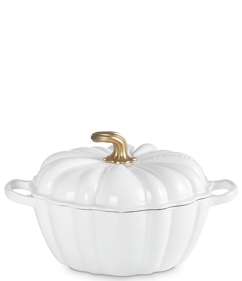 Le Creuset Festive Fall Collection 4-qt. Signature Enameled Cast Iron Pumpkin Cocotte