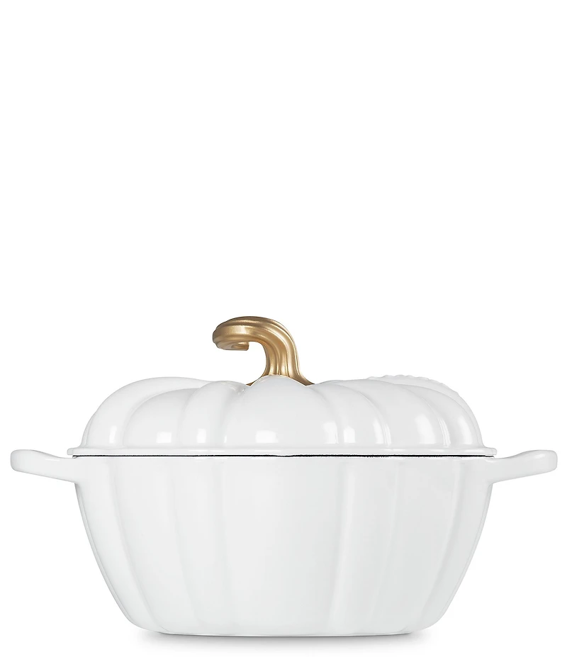 Le Creuset Festive Fall Collection 4-qt. Signature Enameled Cast Iron Pumpkin Cocotte