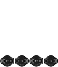 Le Creuset Gourmet Collection Enameled Cast Iron Set of 4 Covered Mini Round Cocottes
