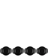 Le Creuset Gourmet Collection Enameled Cast Iron Set of 4 Covered Mini Round Cocottes
