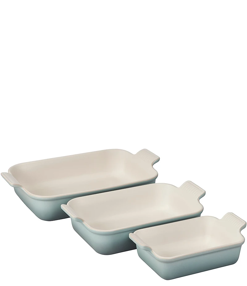 Le Creuset Heritage 3-Piece Rectangular Baking Dish Set