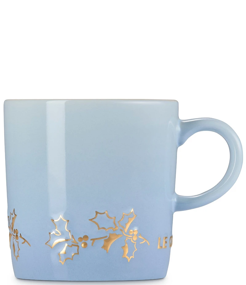 Le Creuset Holly Collection Gold Applique London Mug