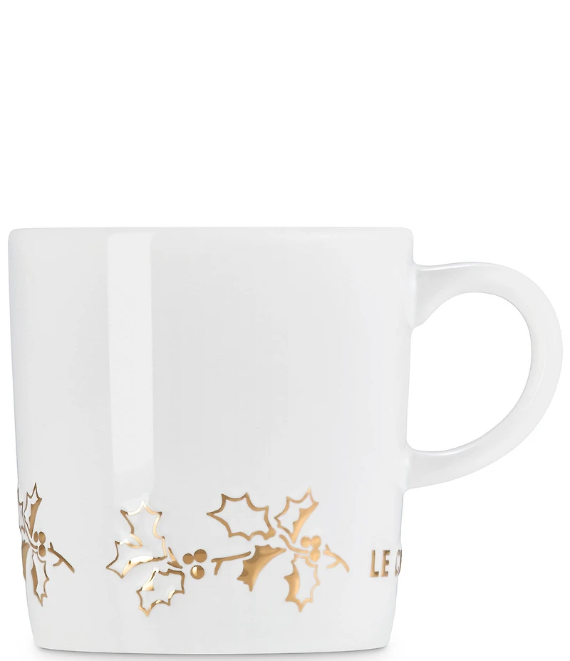 Le Creuset Holly Collection Gold Applique London Mug