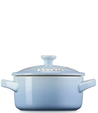 Le Creuset Holly Collection Gold Applique Mini Round Cocotte, 8 oz