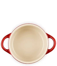 Le Creuset Holly Collection Gold Applique Mini Round Cocotte, 8 oz