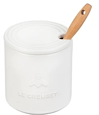Le Creuset Honey Pot with Silicone Honey Dipper, 14-oz.