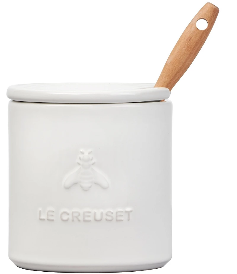Le Creuset Honey Pot with Silicone Honey Dipper, 14-oz.
