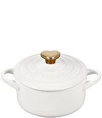 Le Creuset Mini L'Amour Collection Mini Round Cocotte With Gold Heart Knob