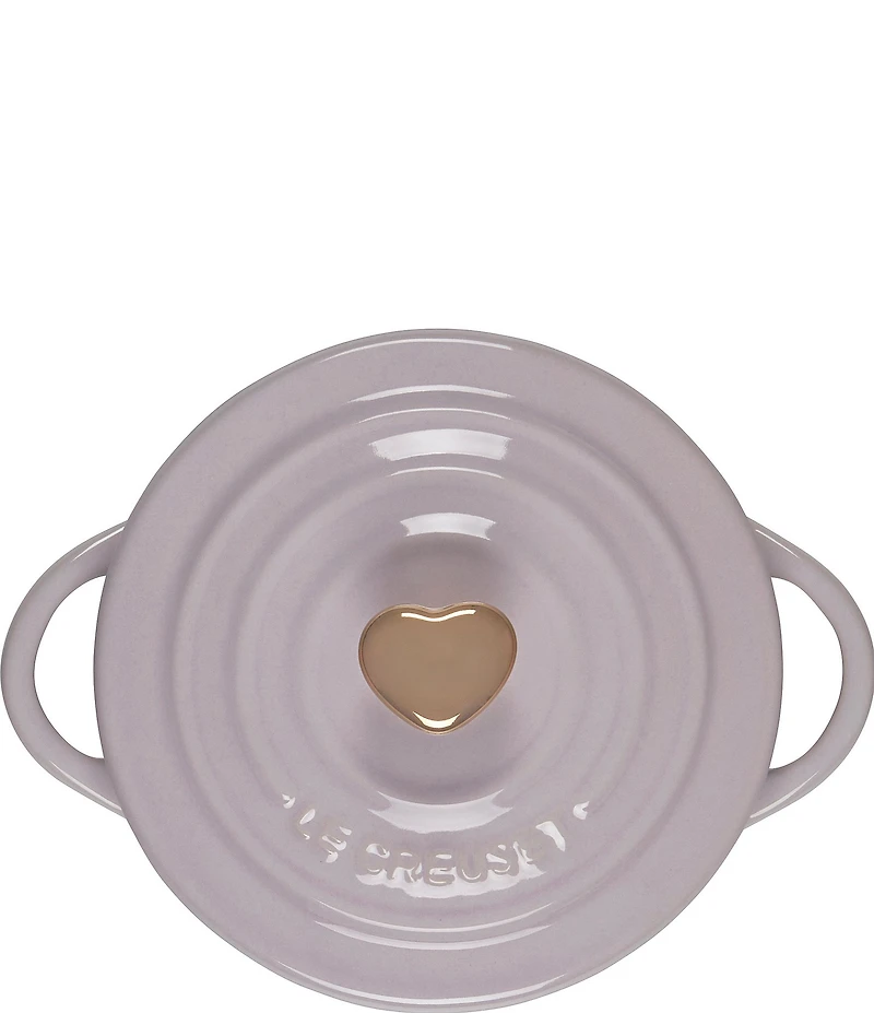 Le Creuset Mini L'Amour Collection Mini Round Cocotte With Gold Heart Knob