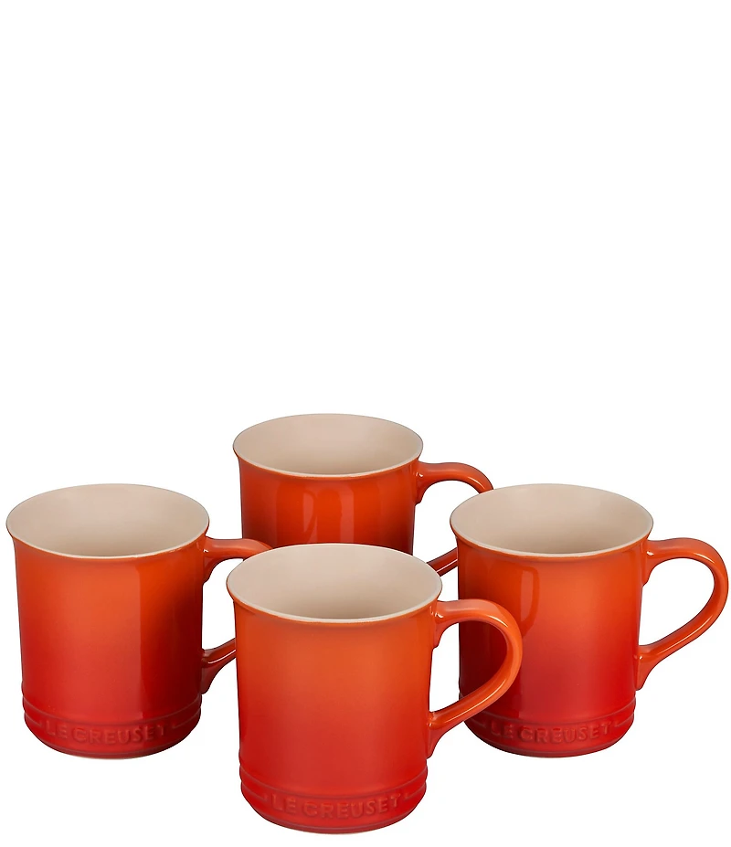Le Creuset 14 oz. Mugs, Set of 4