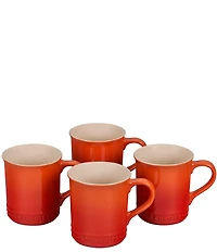 Le Creuset 14 oz. Mugs, Set of 4