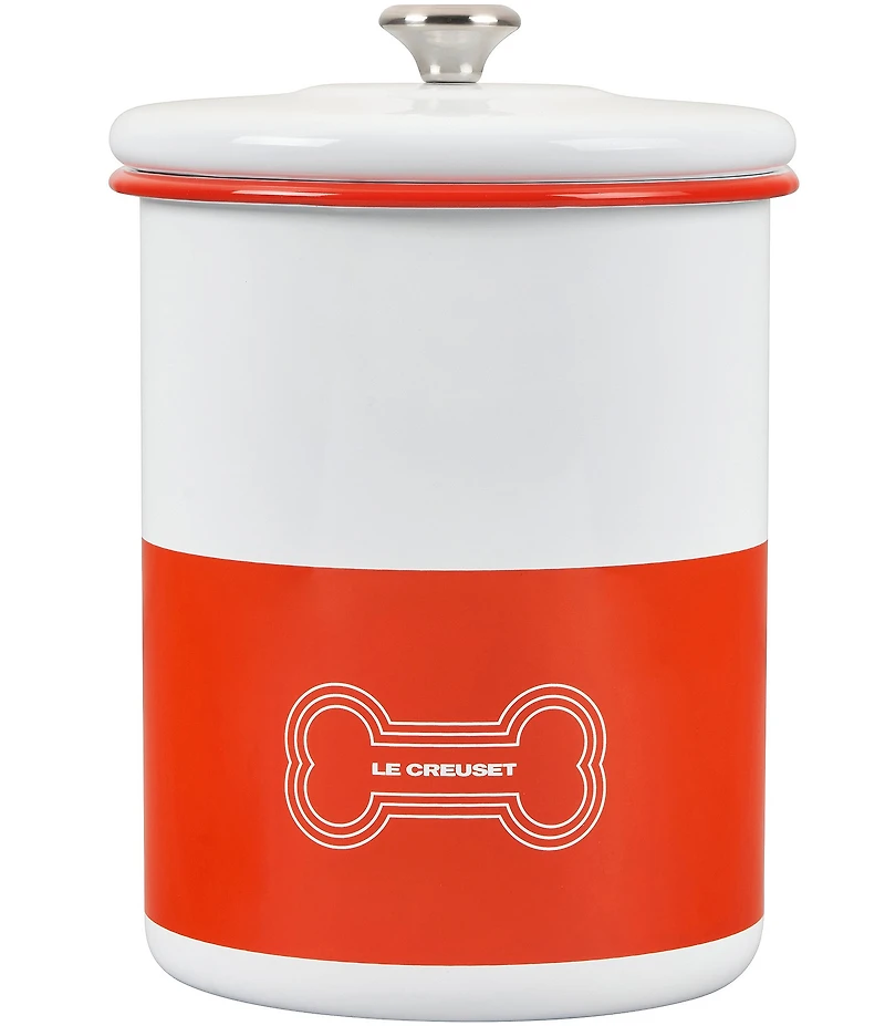 Le Creuset Pet Collection Treat Jar with Stainless Steel Knob