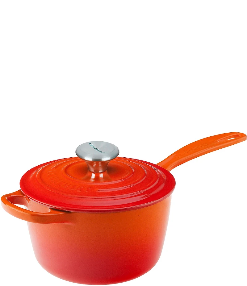 Le Creuset Signature 1.75-Quart Enameled Cast Iron Saucepan with Stainless Steel Knob