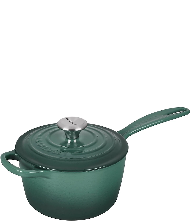 Le Creuset Signature 1.75-Quart Enameled Cast Iron Saucepan with Stainless Steel Knob