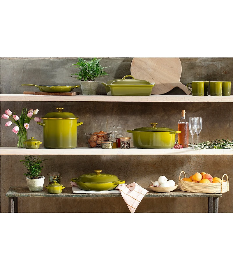 Le Creuset Signature 10.25#double; Enameled Cast Iron Handle Skillet