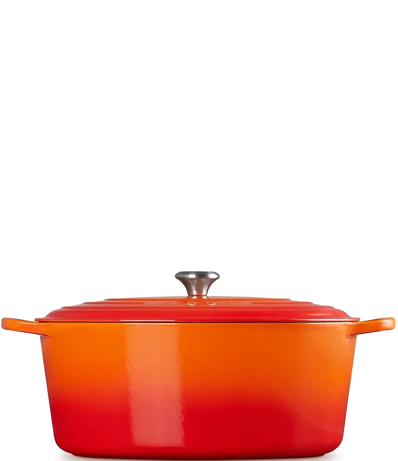 Le Creuset Signature 15.5 Quart Oval Dutch Oven with Stainless Steel Knob
