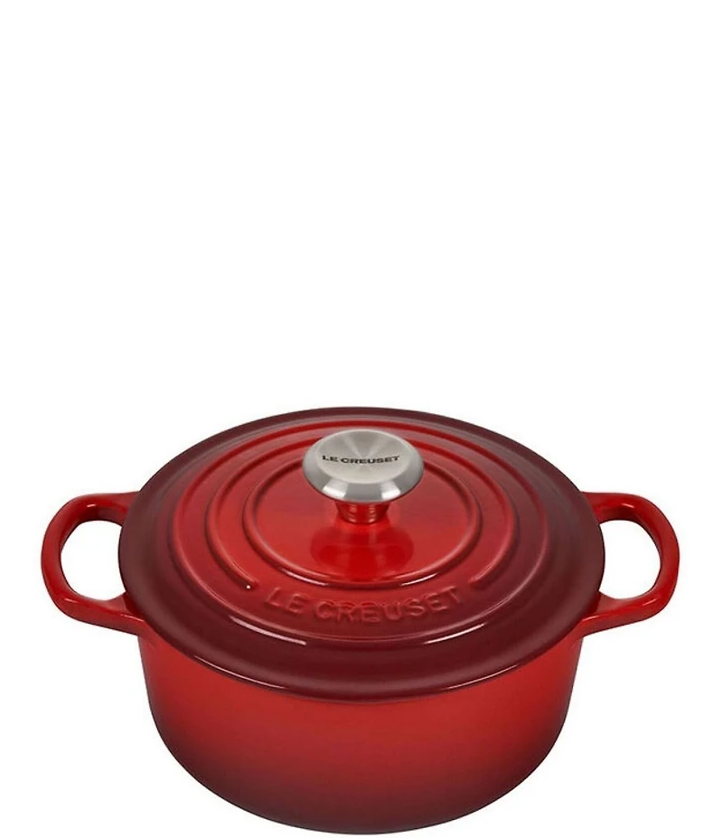 Le Creuset Signature 2-Quart Round Enameled Cast Iron Dutch Oven with Stainless Steel Knob