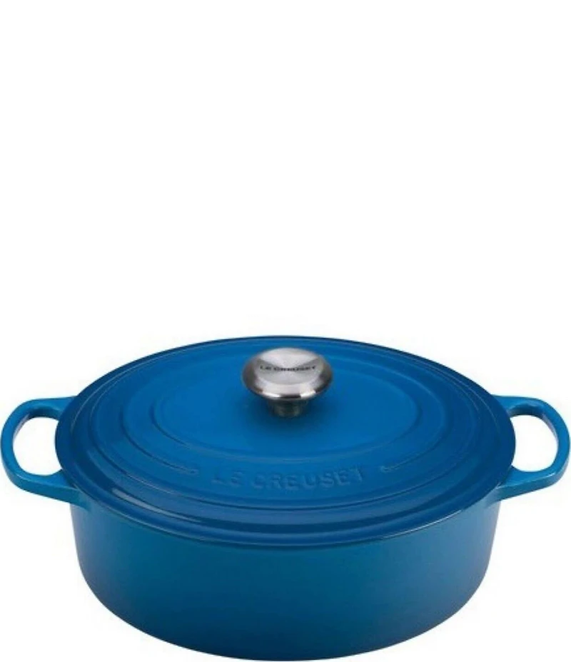Le Creuset Signature 2.75-Quart Oval Enameled Cast Iron Dutch Oven with Stainless Steel Knob