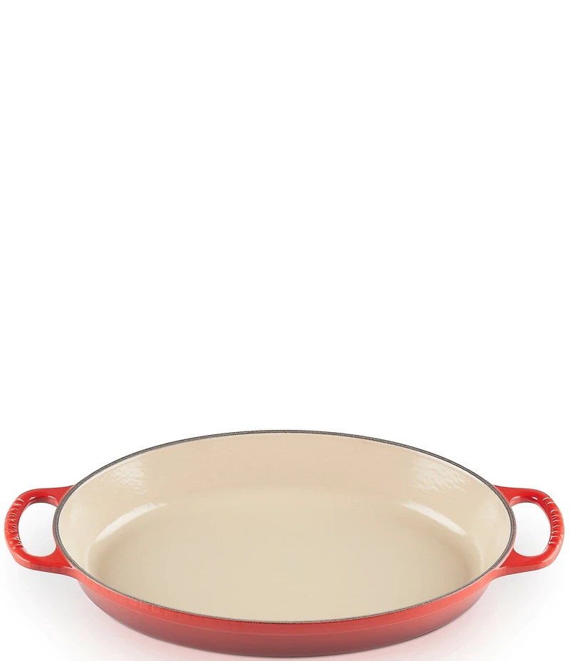 Le Creuset Signature 3-Quart Enameled Cast Iron Oval Baker with Loop Handles