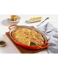 Le Creuset Signature 3-Quart Enameled Cast Iron Oval Baker with Loop Handles