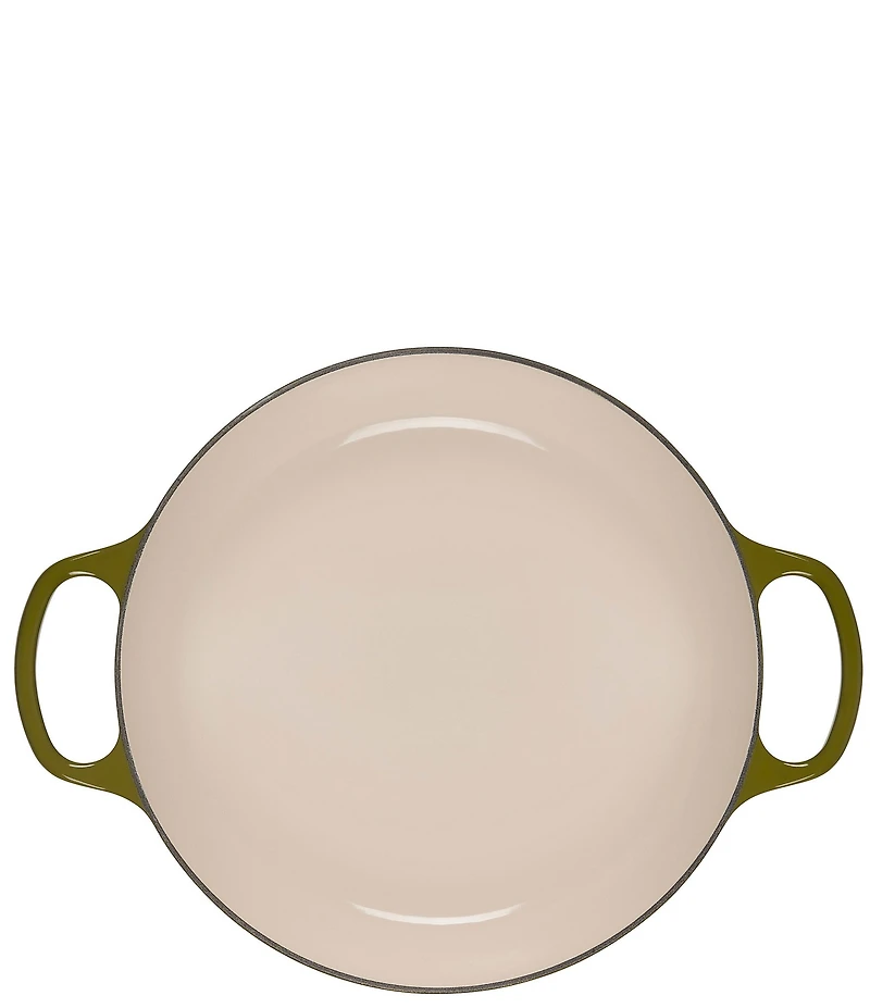 Le Creuset Signature 3.5-Quart Enameled Cast Iron Braiser with Gold Stainless Steel Knob