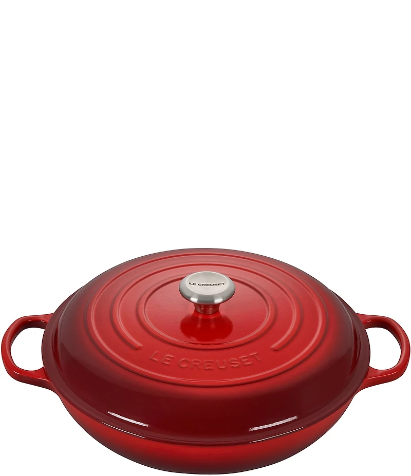 Le Creuset Signature 5-Qt Enameled Cast Iron Braiser with Stainless Steel Knob