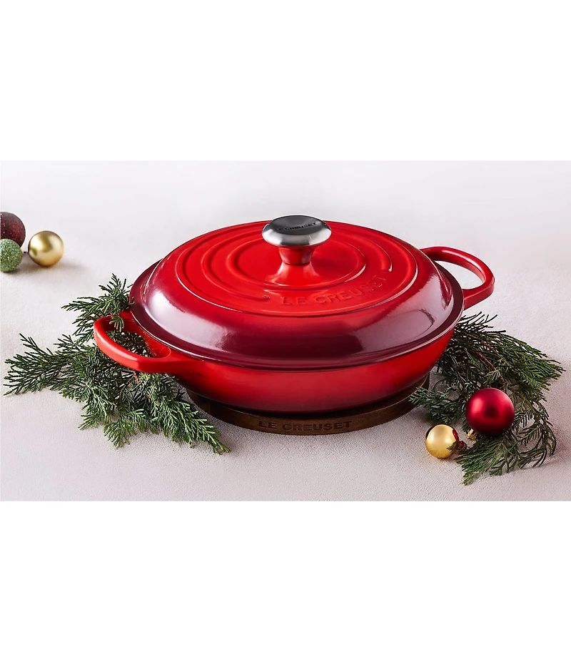 Le Creuset Signature 5-Qt Enameled Cast Iron Braiser with Stainless Steel Knob