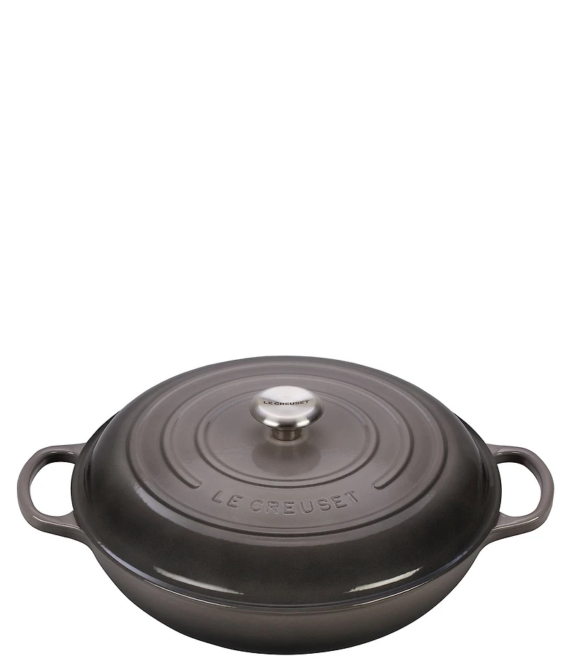 Le Creuset Signature 5-Qt Enameled Cast Iron Braiser with Stainless Steel Knob