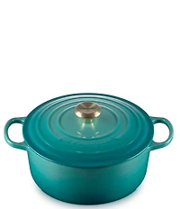 Le Creuset Signature Gold Knob Round Enameled Cast Iron Dutch Oven, 5.5 Qt.