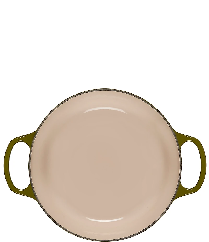 Le Creuset Signature -Quart Round Enameled Cast Iron Dutch Oven with Gold Stainless Steel Knob