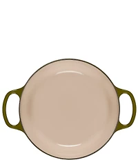 Le Creuset Signature -Quart Round Enameled Cast Iron Dutch Oven with Gold Stainless Steel Knob