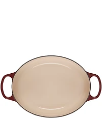 Le Creuset Signature 6.75-Quart Oval Enameled Cast Iron Dutch Oven with Gold Stainless Steel Knob