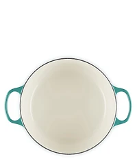 Le Creuset Signature 7.25-Quart Round Enameled Cast Iron Dutch Oven with Gold Stainless Steel Knob