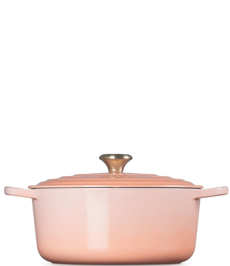 Le Creuset Signature Peche Round Enameled Cast Iron Dutch Oven, 7.25 Qt.