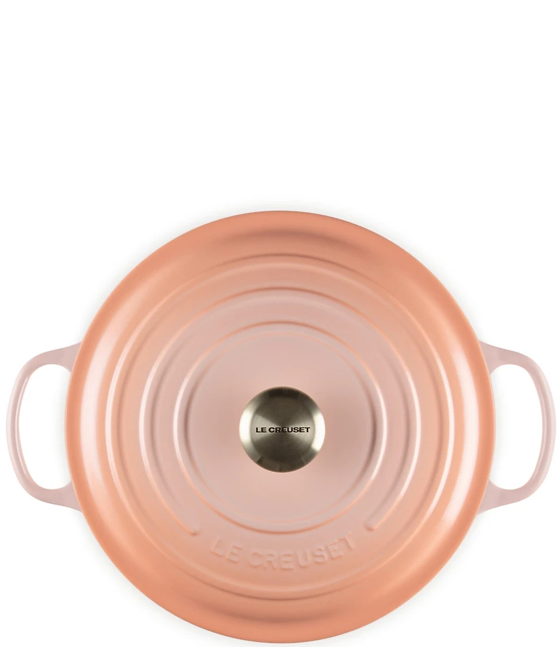 Le Creuset Signature Peche Round Enameled Cast Iron Dutch Oven, 7.25 Qt.